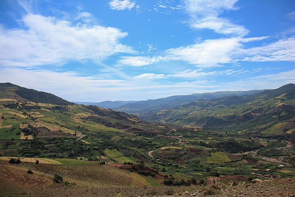 A valley in the Middle Atlas where Azral wool is grown